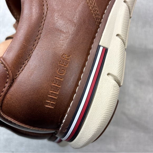Tommy Hilfiger Brown Leather Derby Oxfords main image 7